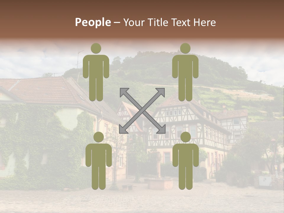 German Village House PowerPoint Template