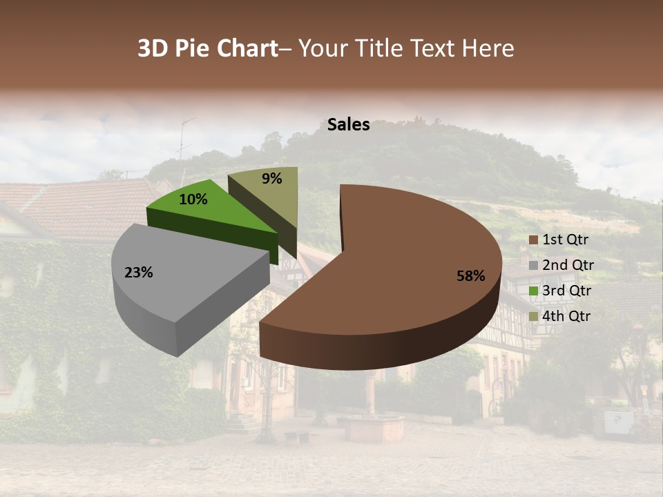 German Village House PowerPoint Template
