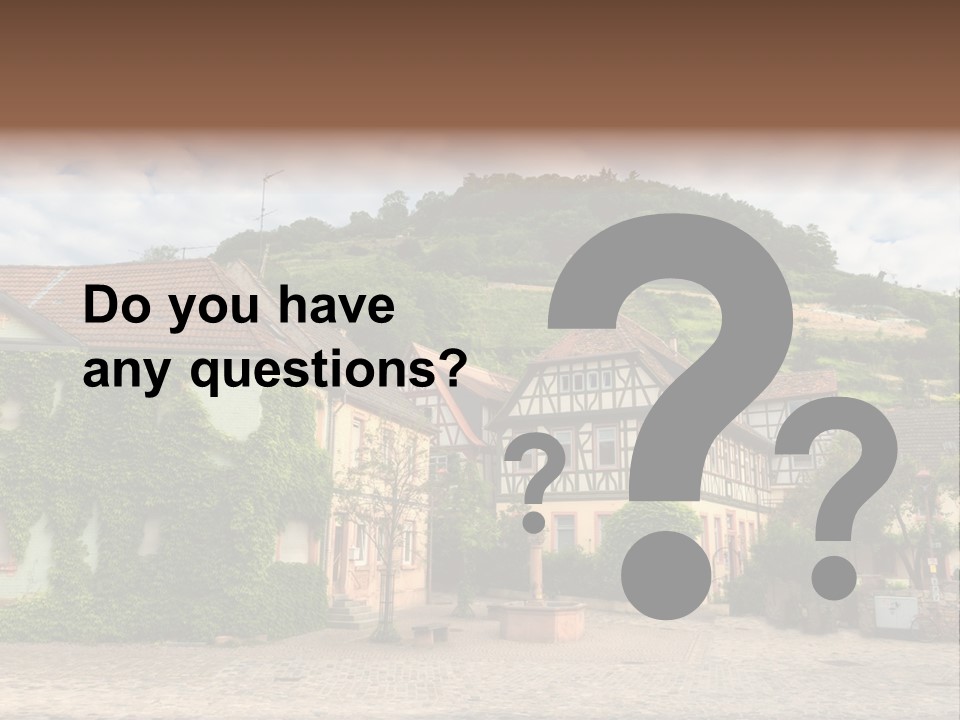 German Village House PowerPoint Template