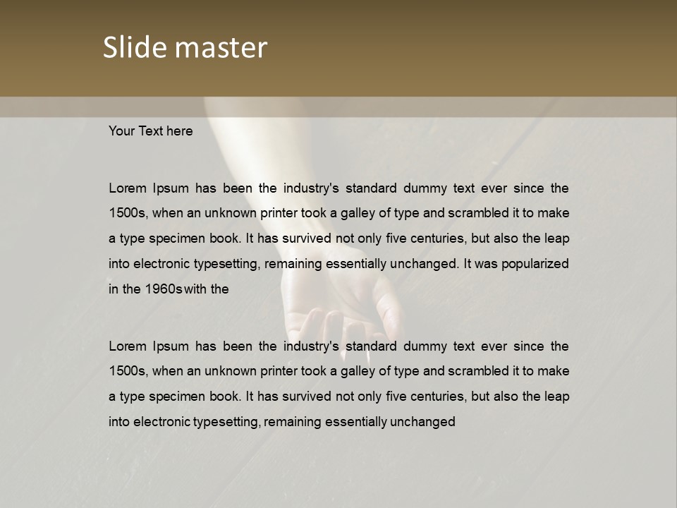 Depression Horror Tragedy PowerPoint Template