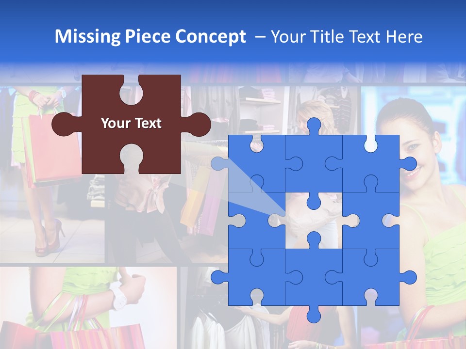 Girl Glamourous Share PowerPoint Template