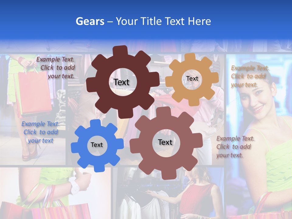 Girl Glamourous Share PowerPoint Template