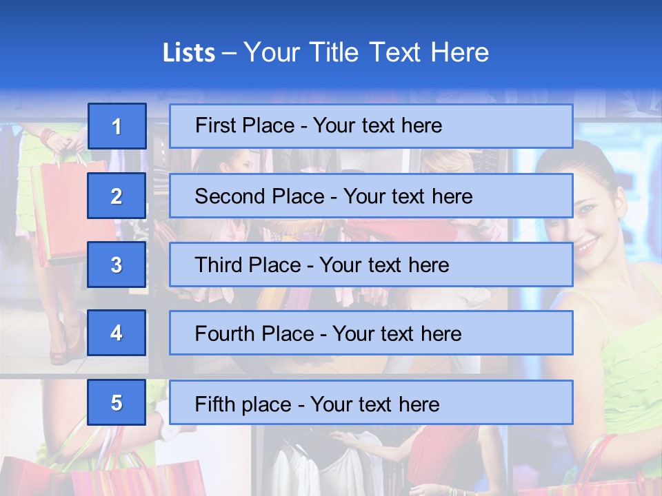 Girl Glamourous Share PowerPoint Template