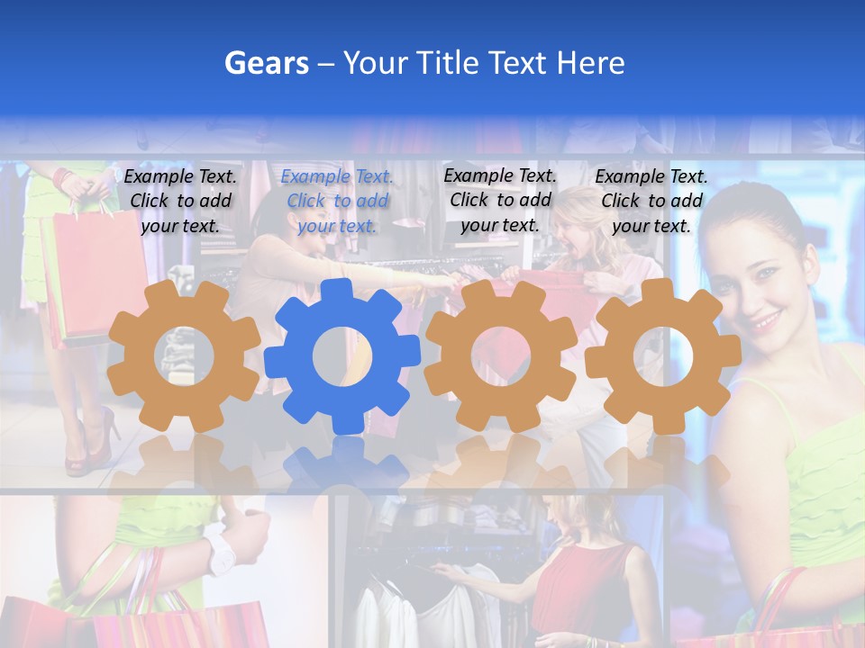 Girl Glamourous Share PowerPoint Template