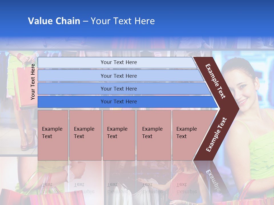 Girl Glamourous Share PowerPoint Template