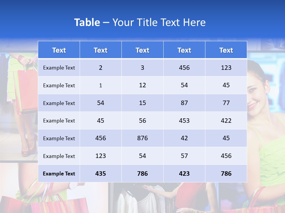 Girl Glamourous Share PowerPoint Template