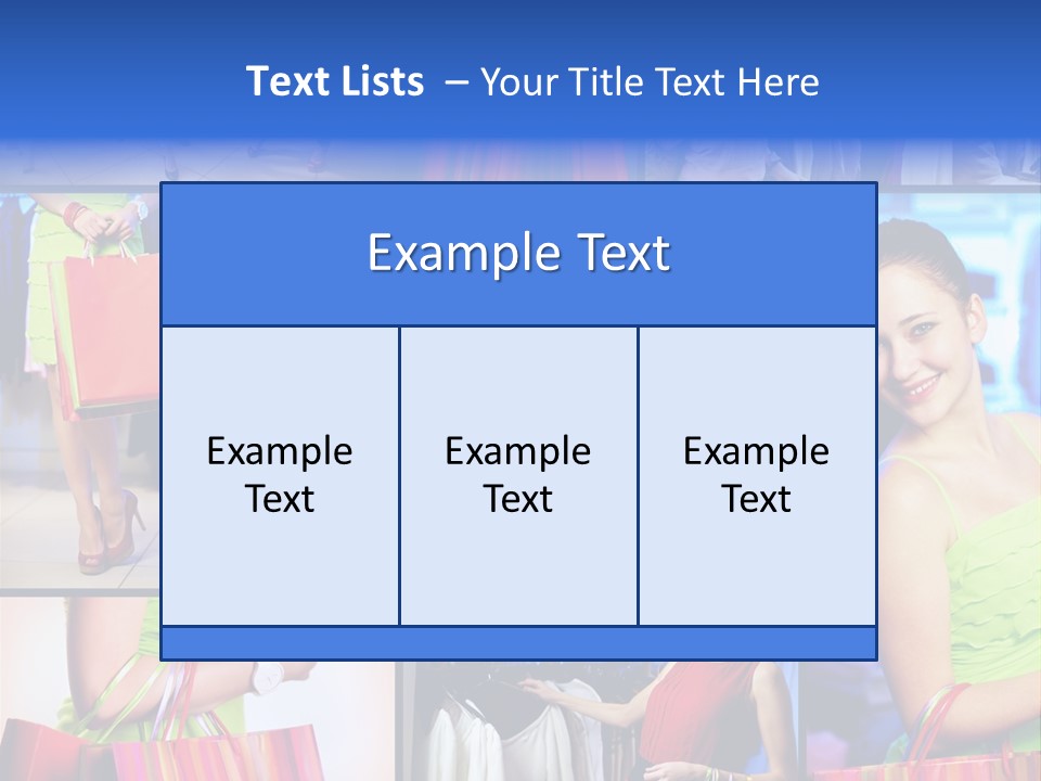 Girl Glamourous Share PowerPoint Template