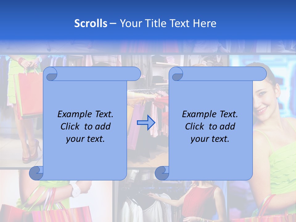 Girl Glamourous Share PowerPoint Template