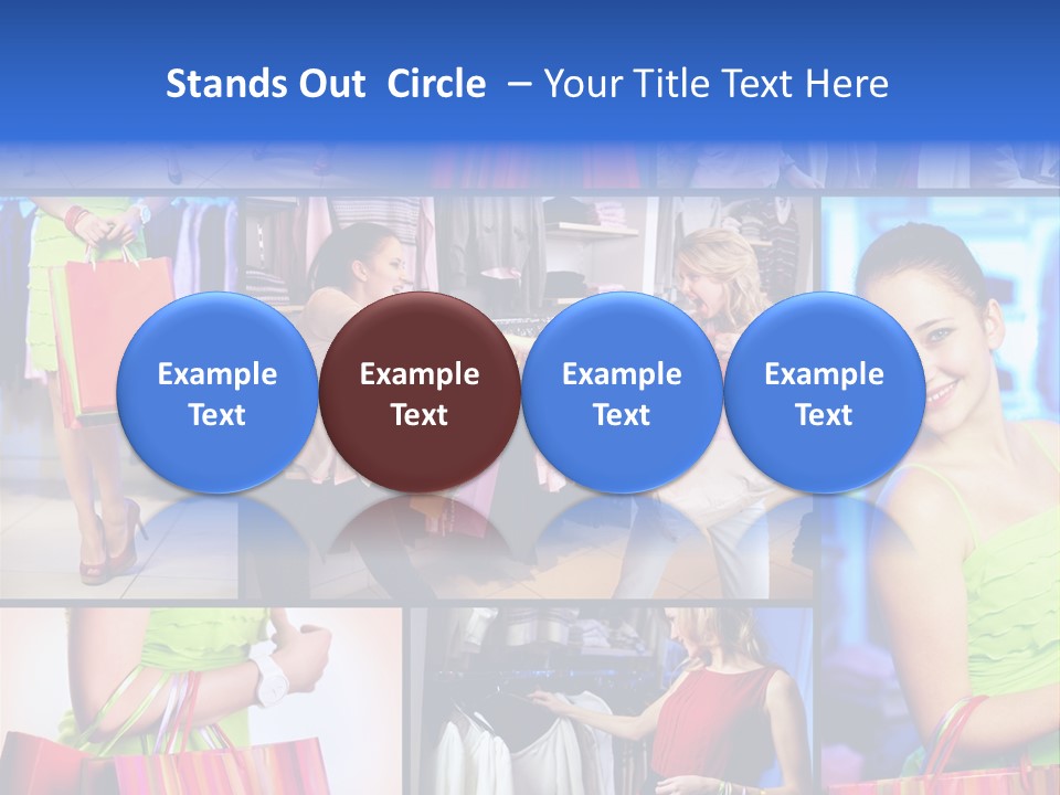 Girl Glamourous Share PowerPoint Template