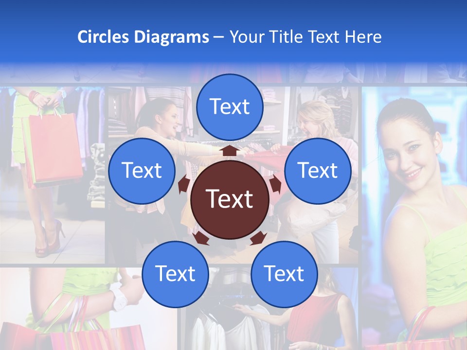 Girl Glamourous Share PowerPoint Template