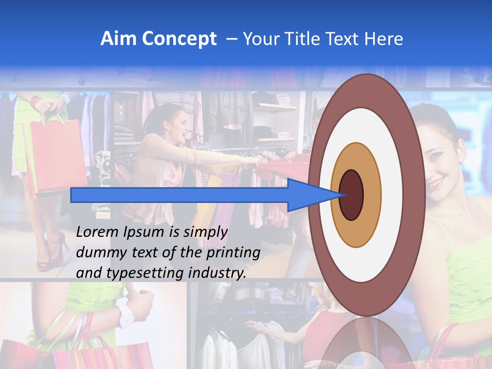 Girl Glamourous Share PowerPoint Template