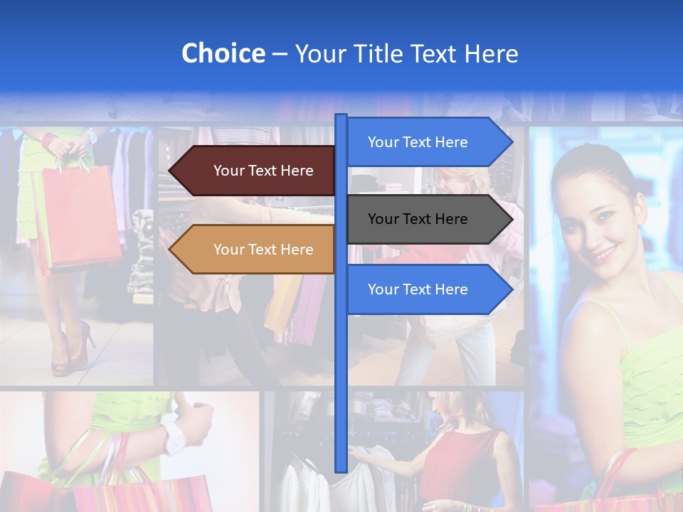 Girl Glamourous Share PowerPoint Template