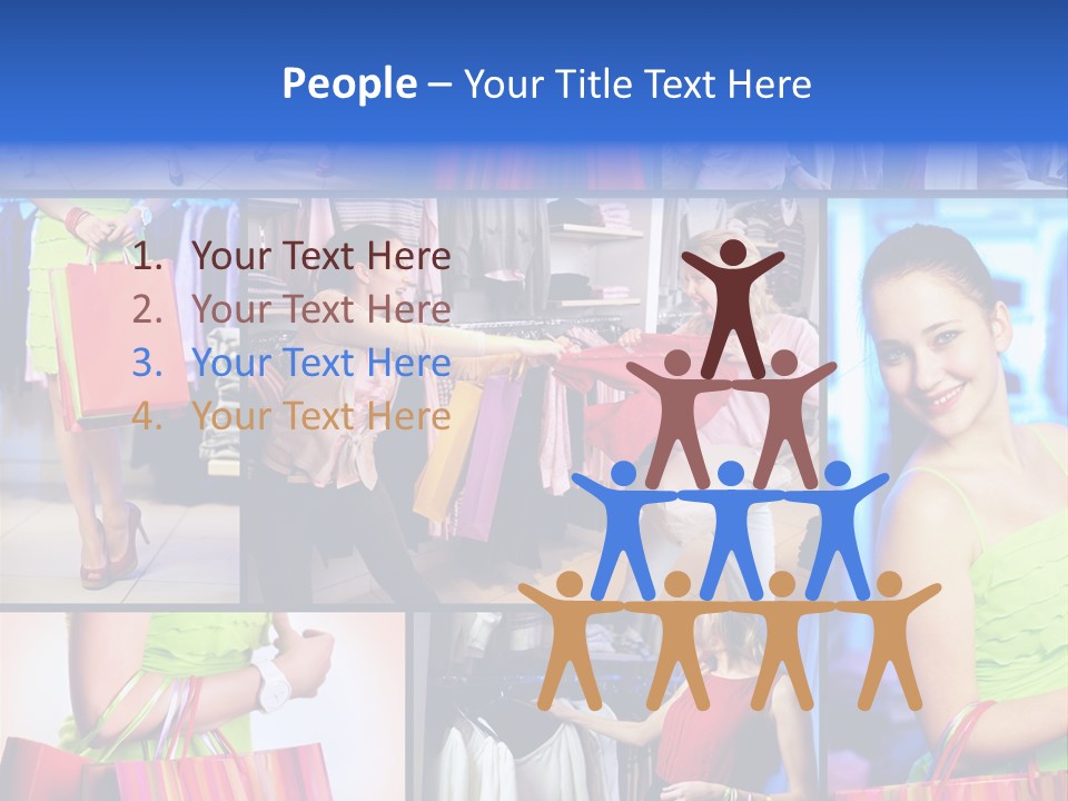 Girl Glamourous Share PowerPoint Template