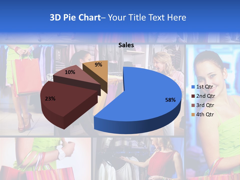 Girl Glamourous Share PowerPoint Template