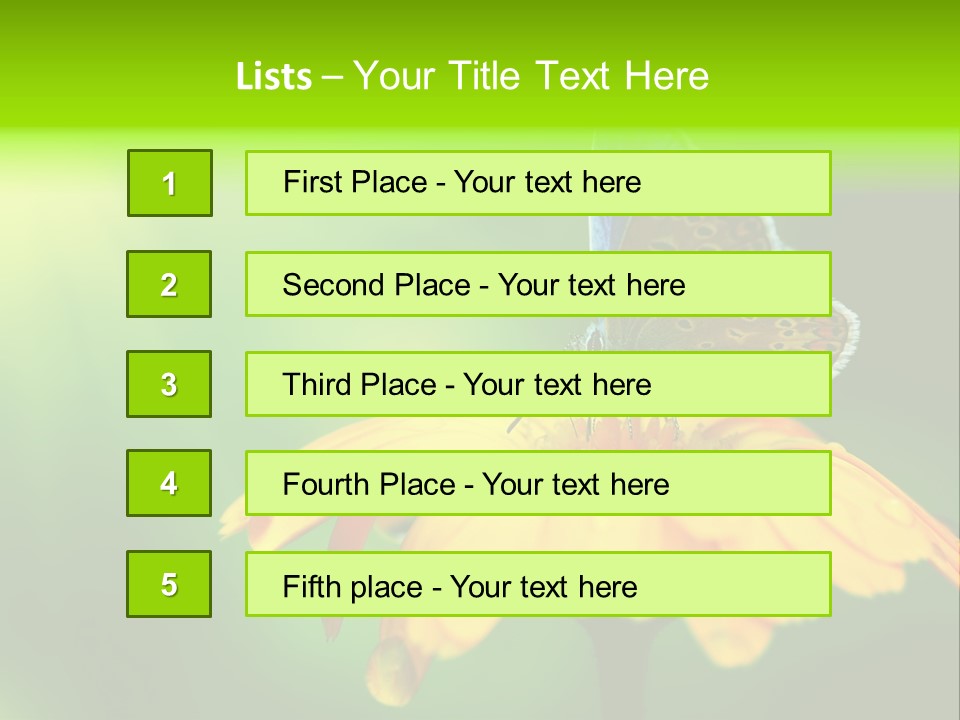 Background Wing Wildlife PowerPoint Template