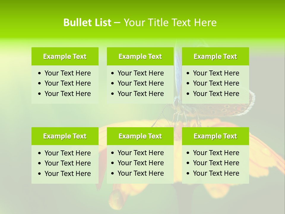 Background Wing Wildlife PowerPoint Template