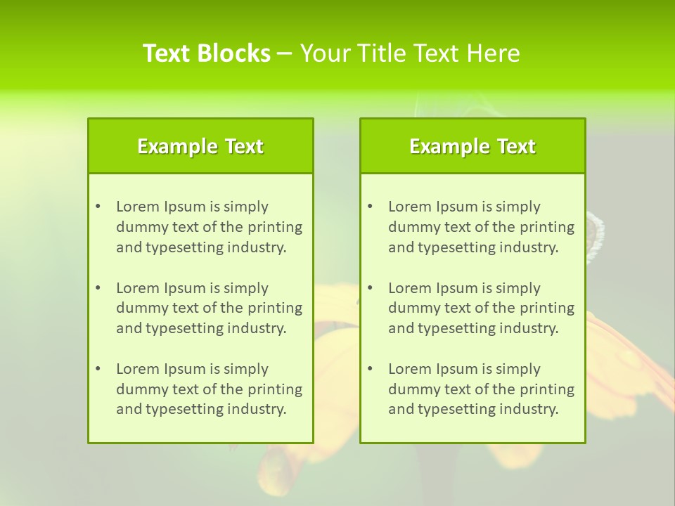 Background Wing Wildlife PowerPoint Template