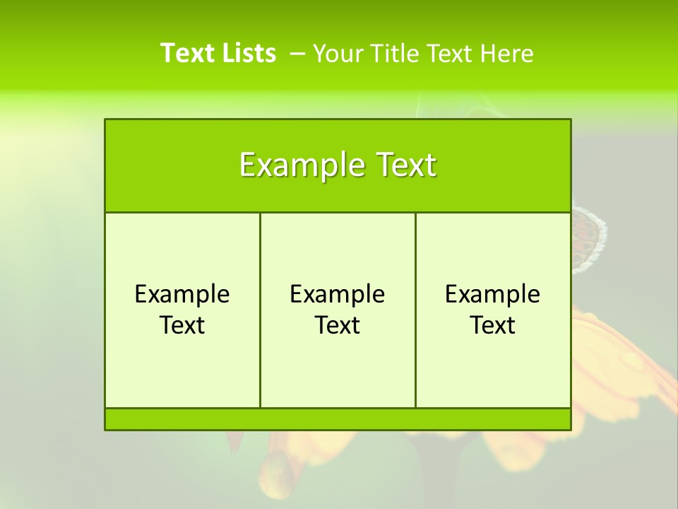 Background Wing Wildlife PowerPoint Template