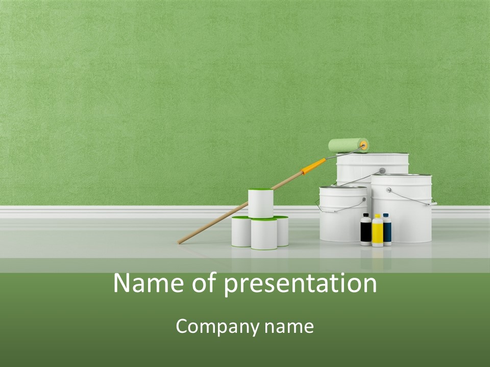 Roll Empty Renovation PowerPoint Template