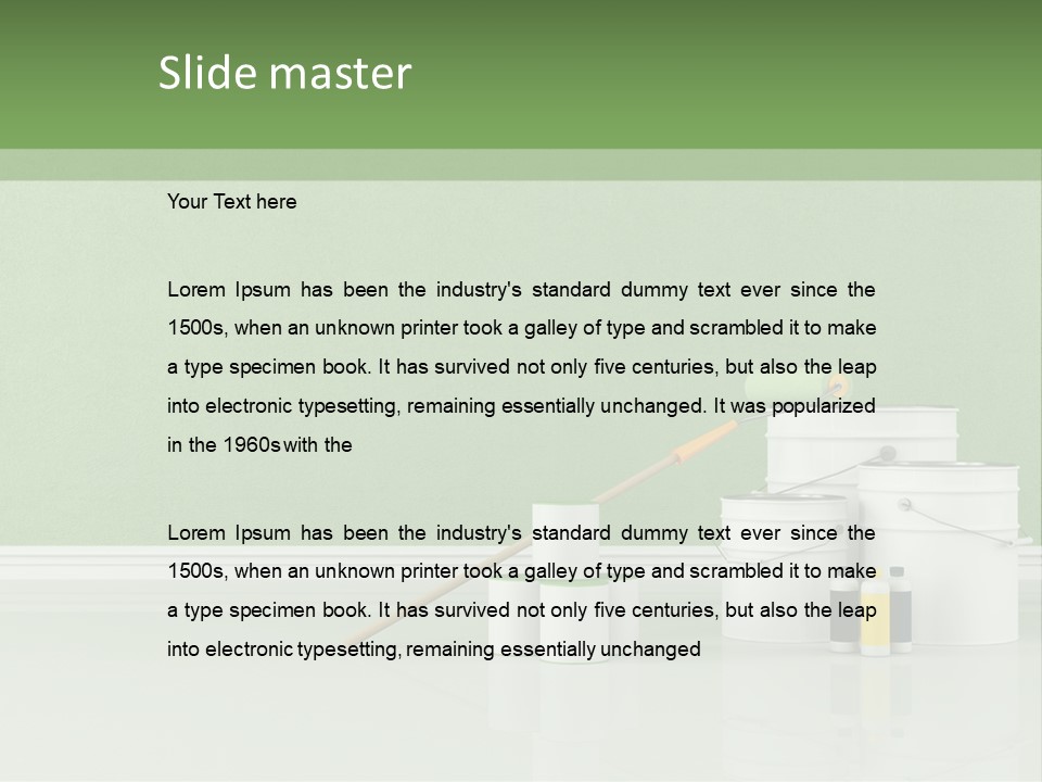 Roll Empty Renovation PowerPoint Template