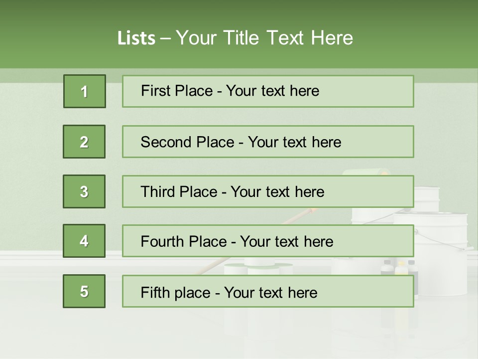 Roll Empty Renovation PowerPoint Template