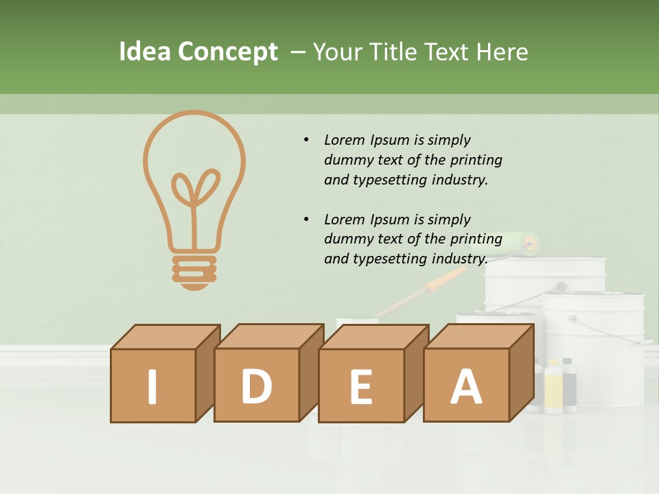 Roll Empty Renovation PowerPoint Template