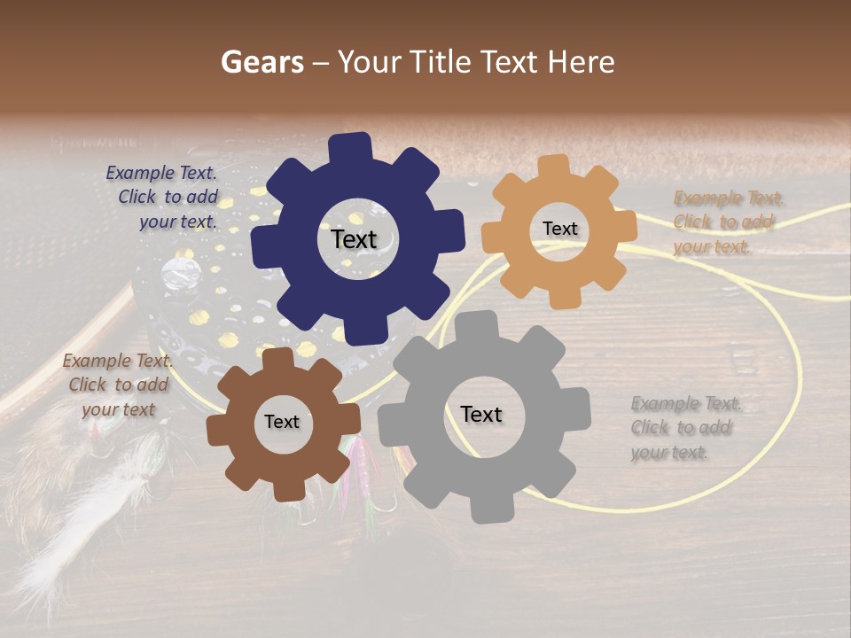 Hook Fly Fishing Cast PowerPoint Template