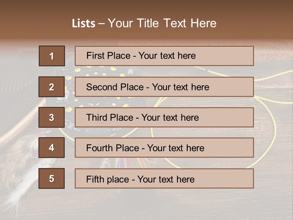 Hook Fly Fishing Cast PowerPoint Template