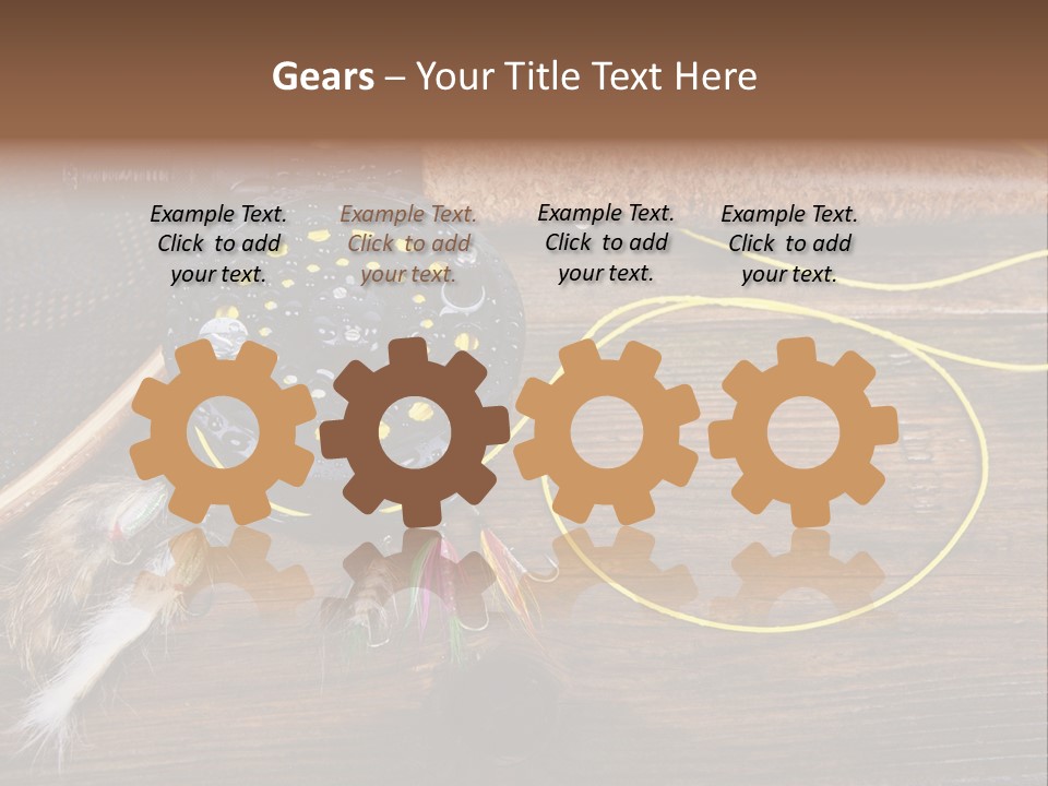 Hook Fly Fishing Cast PowerPoint Template