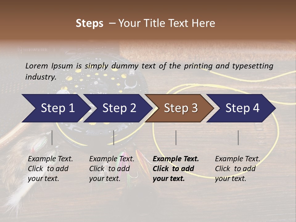 Hook Fly Fishing Cast PowerPoint Template