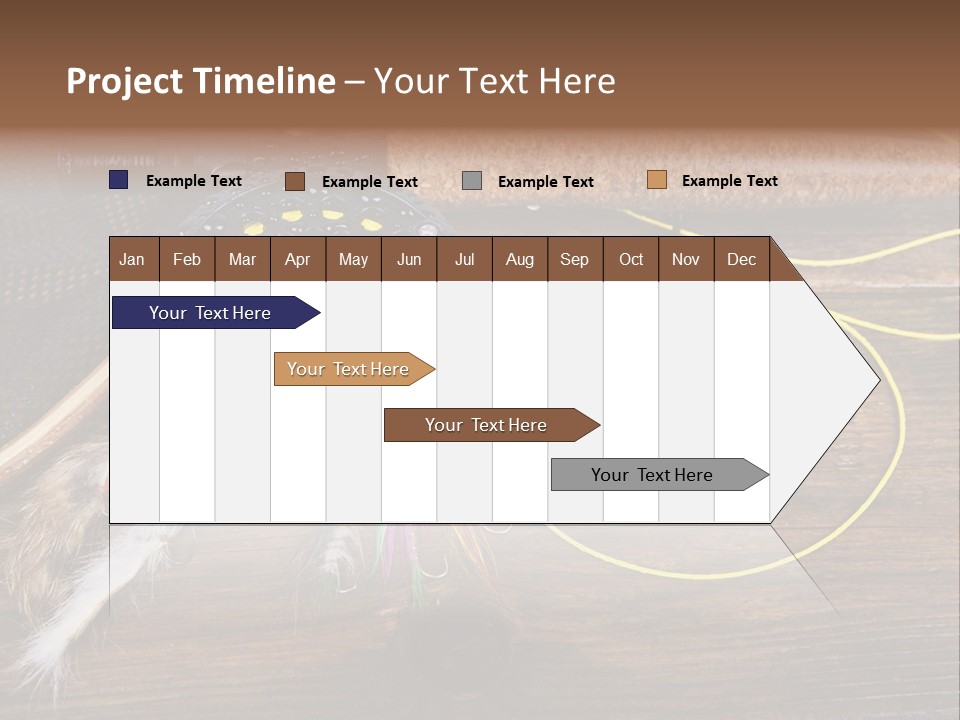 Hook Fly Fishing Cast PowerPoint Template
