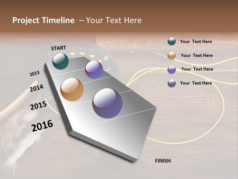 Hook Fly Fishing Cast PowerPoint Template