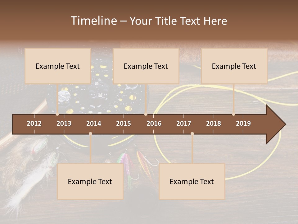 Hook Fly Fishing Cast PowerPoint Template