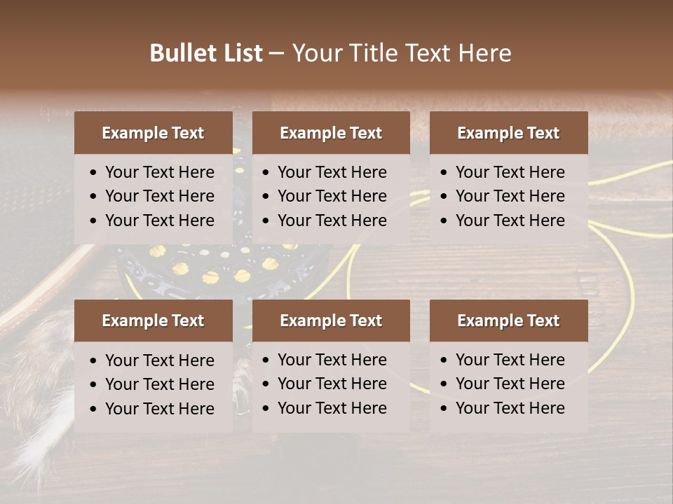 Hook Fly Fishing Cast PowerPoint Template