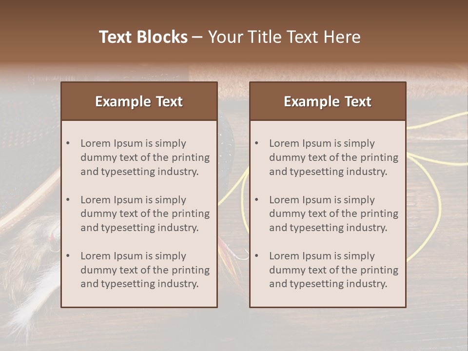 Hook Fly Fishing Cast PowerPoint Template
