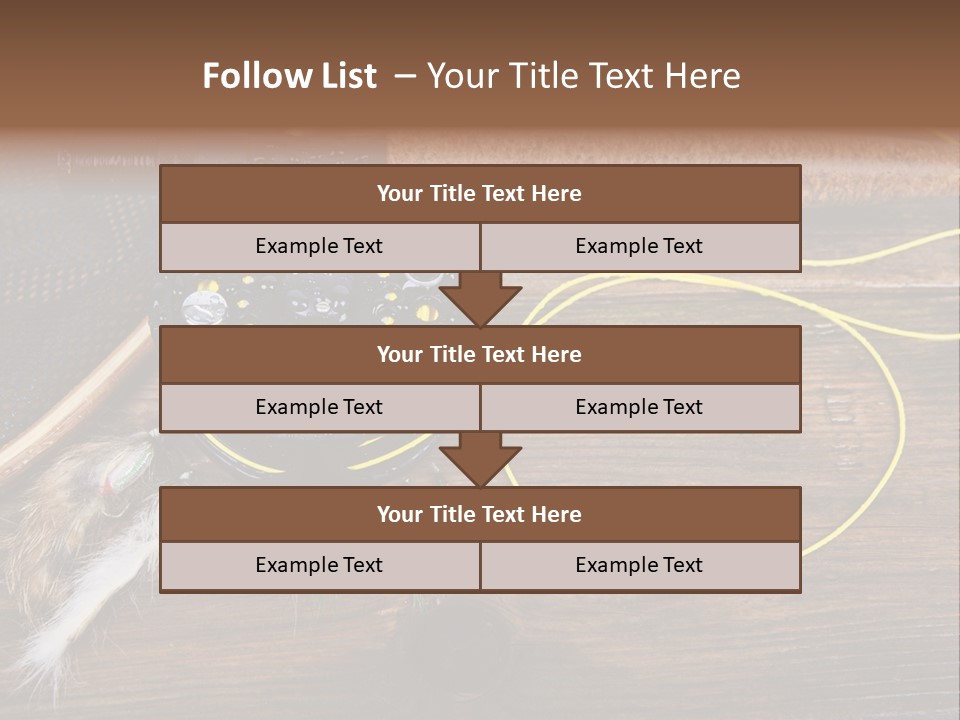 Hook Fly Fishing Cast PowerPoint Template