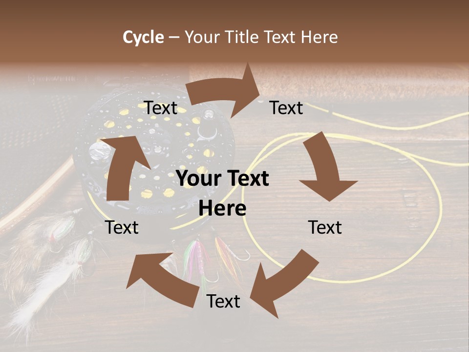 Hook Fly Fishing Cast PowerPoint Template