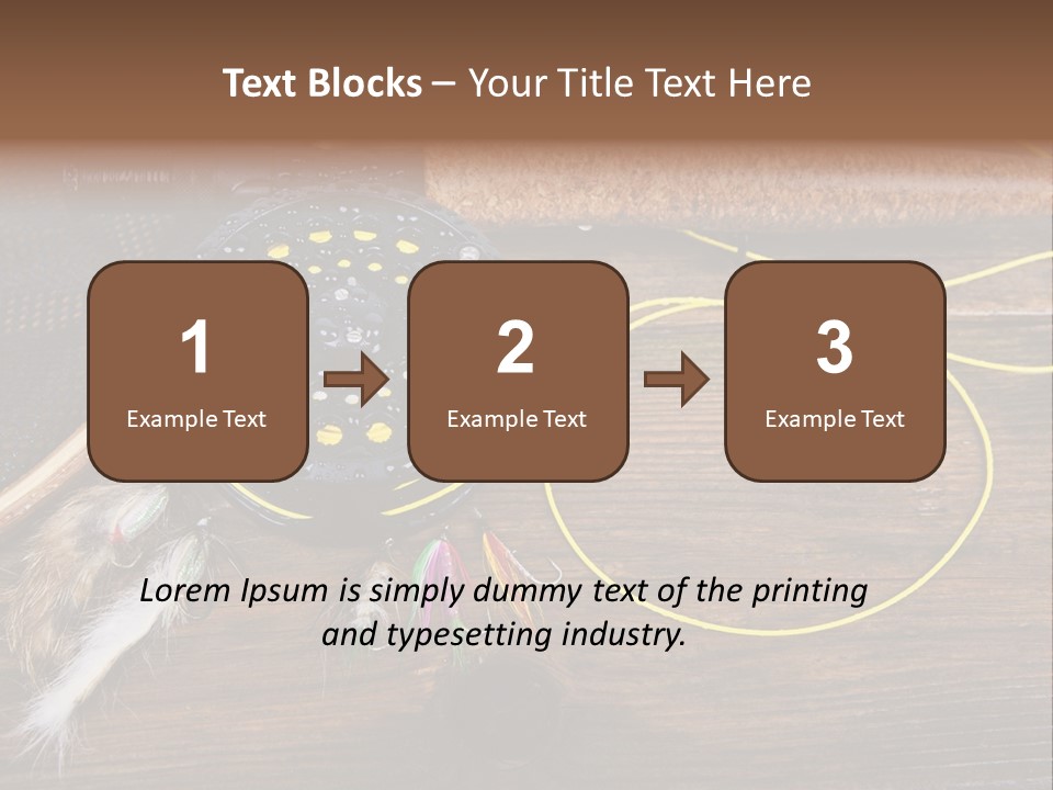 Hook Fly Fishing Cast PowerPoint Template