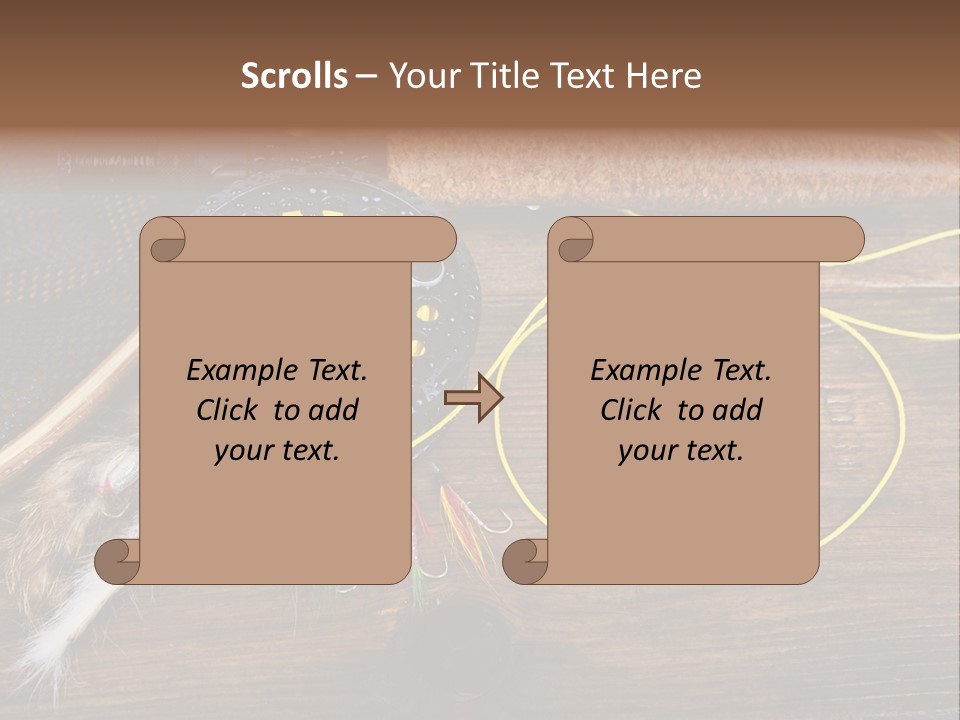 Hook Fly Fishing Cast PowerPoint Template