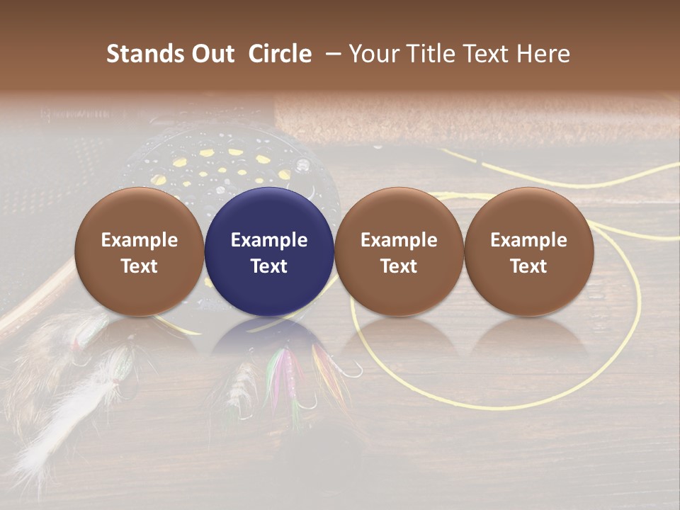 Hook Fly Fishing Cast PowerPoint Template