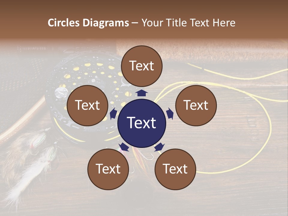 Hook Fly Fishing Cast PowerPoint Template