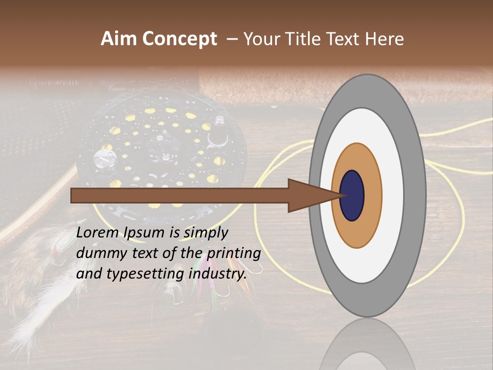 Hook Fly Fishing Cast PowerPoint Template