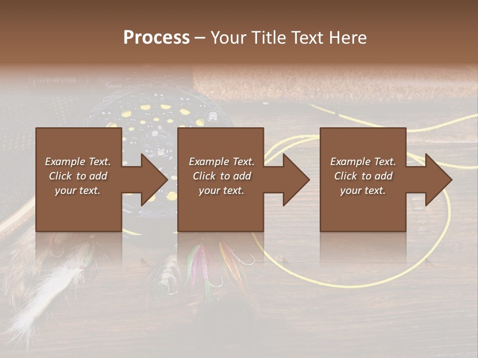 Hook Fly Fishing Cast PowerPoint Template