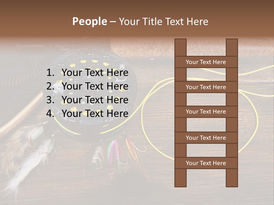 Hook Fly Fishing Cast PowerPoint Template