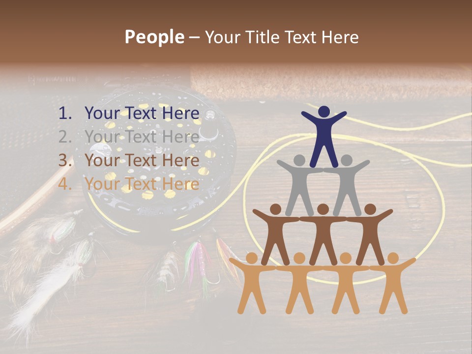 Hook Fly Fishing Cast PowerPoint Template