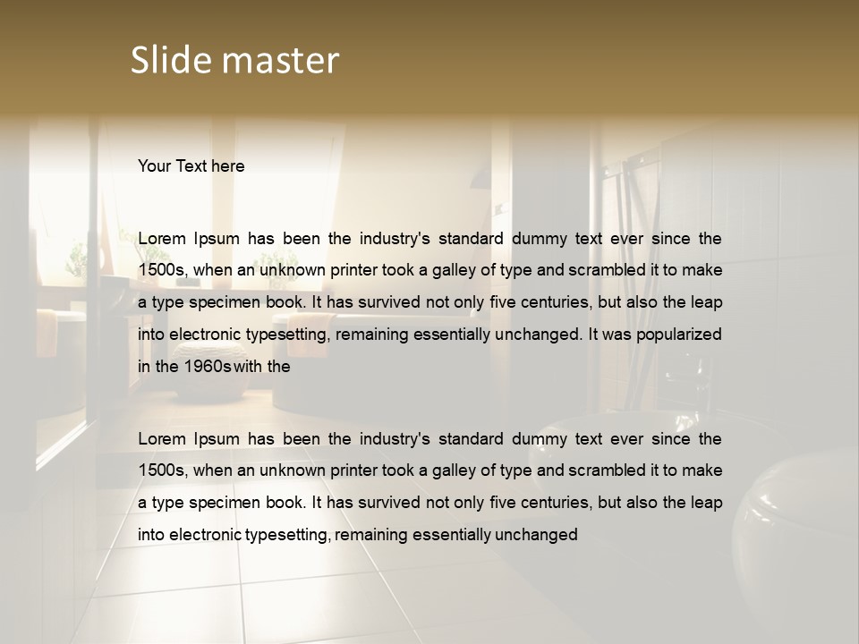 Wooden Attic Tiles PowerPoint Template