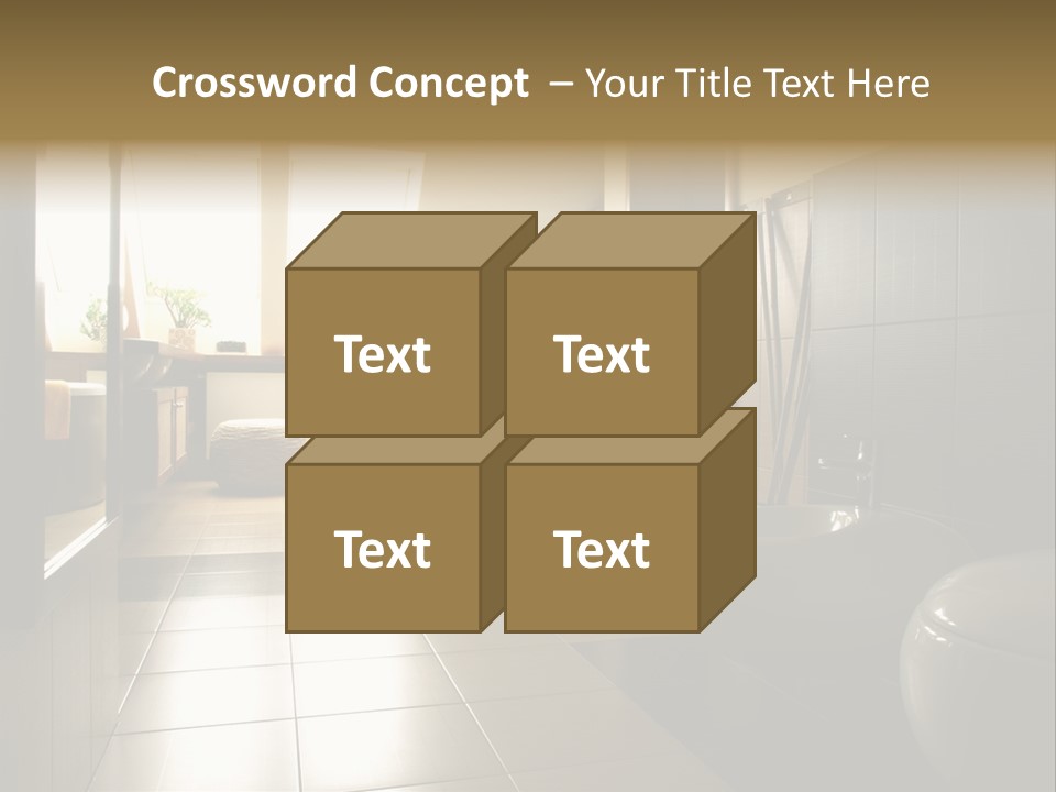 Wooden Attic Tiles PowerPoint Template