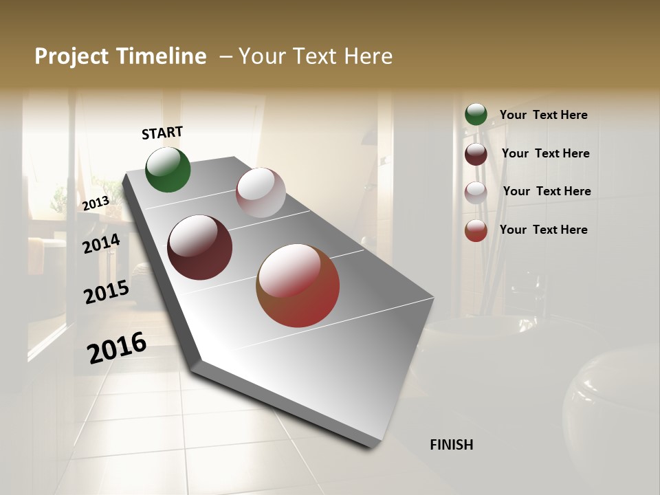 Wooden Attic Tiles PowerPoint Template