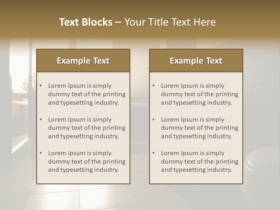 Wooden Attic Tiles PowerPoint Template