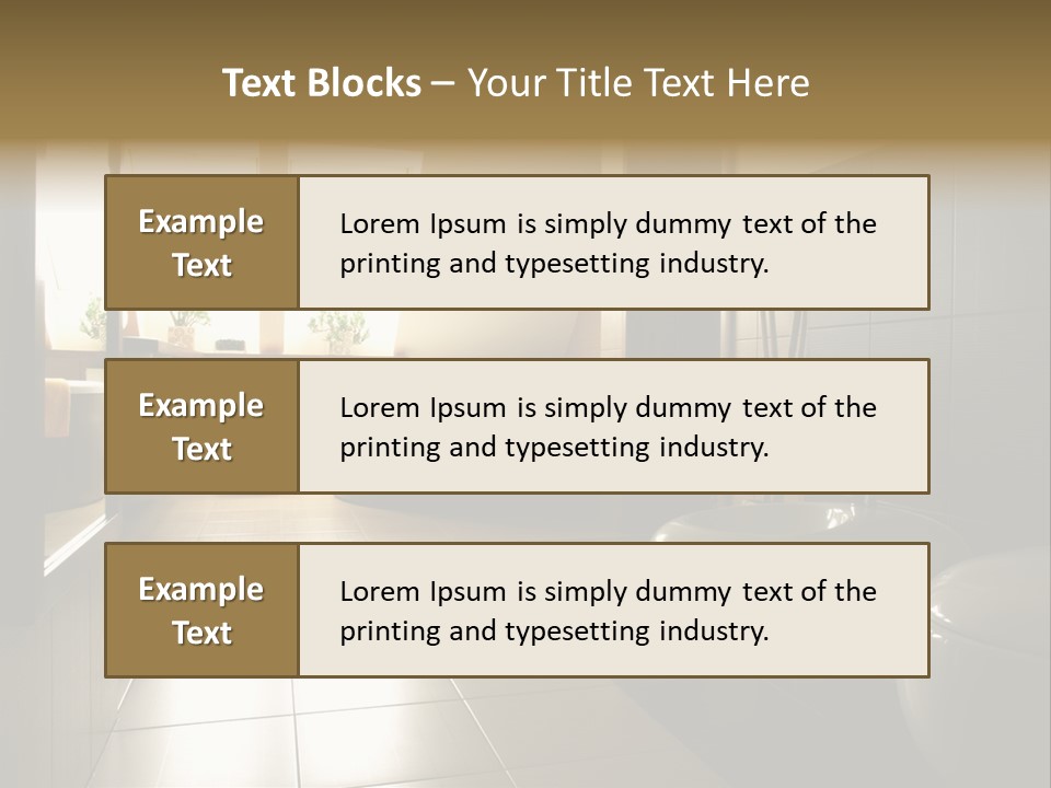 Wooden Attic Tiles PowerPoint Template